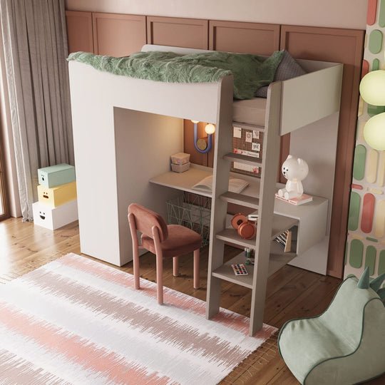 Cabin Bed Tom with Wardrobe and Desk